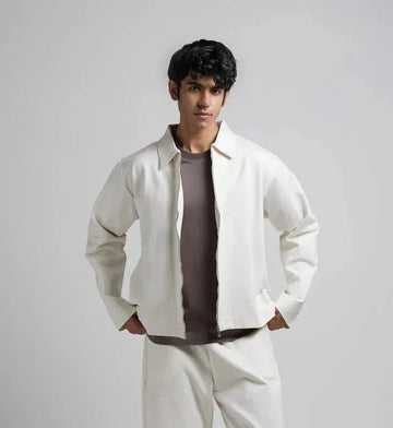 Milter white Leather jacket