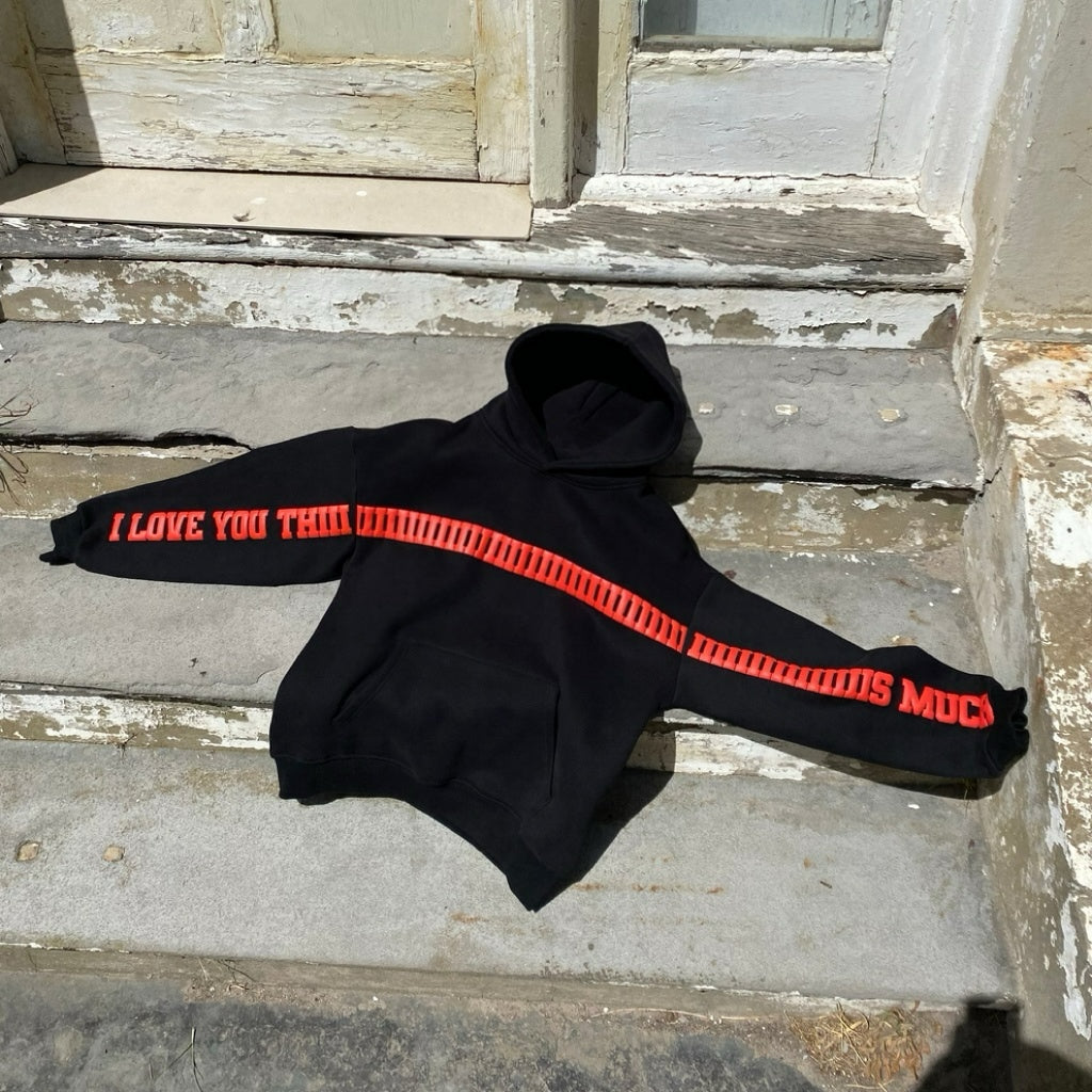 I Love You This Much™ Puff Print Hoodie (300 GSM)