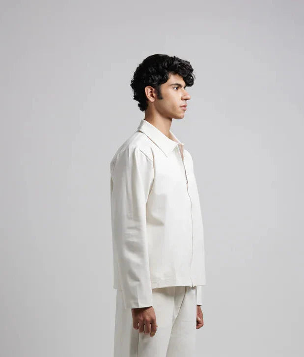 Milter white Leather jacket