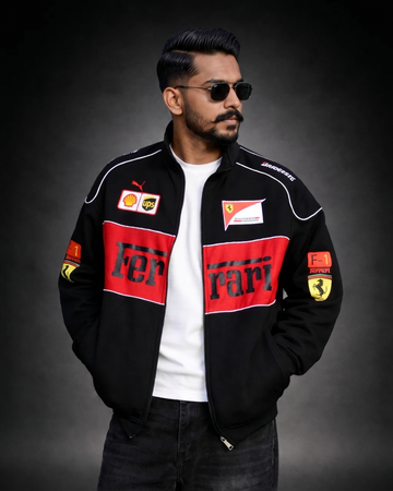 CRAZYVIBES F-1 Ferrari Jacket for Men
